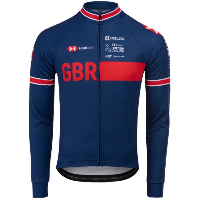 Completo Ciclismo 2020 Kalas GBR Country blu Squadre Maglia Ciclismo Manica Lunga Completo Ciclismo 2020 Kalas GBR Country blu Squadre Maglia Ciclismo Manica Lunga