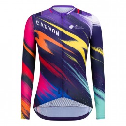 Completo Ciclismo 2020 Canyon Pro CS Donna Squadre Maglia Ciclismo Manica Lunga