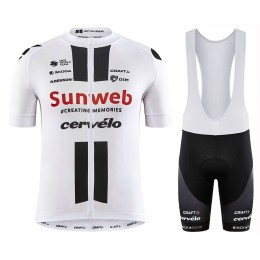 Completo Ciclismo 2020 SUMWEB LTD bianca MSquadre abbigliamento Bici Completo Maglia Ciclismo Corta e Salopette