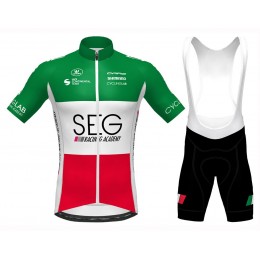 Completo Ciclismo 2020 SEG Italy champion MSquadre abbigliamento Bici Completo Maglia Ciclismo Corta e Salopette