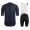 Completo Ciclismo 2020 Rapha Pro nero-blu MSquadre abbigliamento Bici Completo Maglia Ciclismo Corta e Salopette
