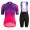 Completo Ciclismo 2020 Rapha Pro Donna Violet MSquadre abbigliamento Bici Completo Maglia Ciclismo Corta e Salopette