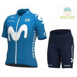 Completo Ciclismo 2020 Movistar Des gamins MSquadre abbigliamento Bici Completo Maglia Ciclismo Corta e Salopette