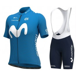 Completo Ciclismo 2020 Movistar Donna MSquadre abbigliamento Bici Completo Maglia Ciclismo Corta e Salopette