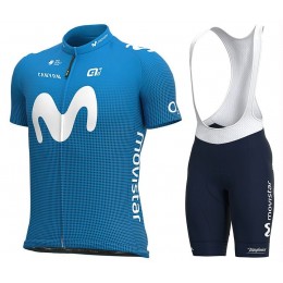 Completo Ciclismo 2020 Movistar MSquadre abbigliamento Bici Completo Maglia Ciclismo Corta e Salopette
