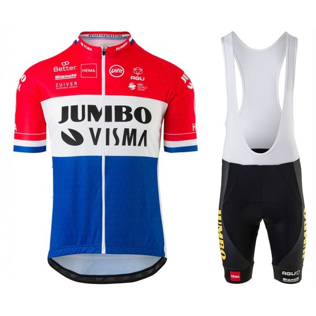 Completo Ciclismo 2020 JUMBO-VISMA Dutch champion MSquadre abbigliamento Bici Completo Maglia Ciclismo Corta e Salopette Completo Ciclismo 2020 JUMBO-VISMA Dutch champion MSquadre abbigliamento Bici Completo Maglia Ciclismo Corta e Salopette