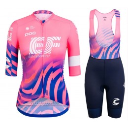 Completo Ciclismo 2020 EF Pro Cycling Rose Donna MSquadre abbigliamento Bici Completo Maglia Ciclismo Corta e Salopette