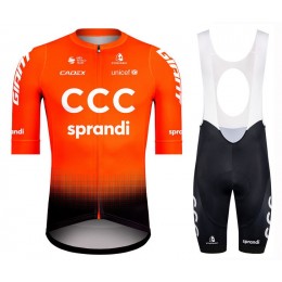 Completo Ciclismo 2020 CCC Pro Orange MSquadre abbigliamento Bici Completo Maglia Ciclismo Corta e Salopette