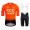 Completo Ciclismo 2020 CCC Pro Orange MSquadre abbigliamento Bici Completo Maglia Ciclismo Corta e Salopette