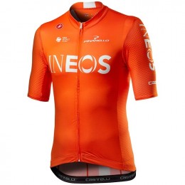 Completo Ciclismo 2020 INEOS Training Edition Orange Squadre Maglia Ciclismo Manica Corta