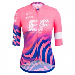 Completo Ciclismo 2020 EF Pro Cycling Rose Donna Squadre Maglia Ciclismo Manica Corta