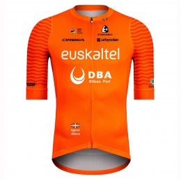 Completo Ciclismo 2020 Euskaltel Euskadi Orange Squadre Maglia Ciclismo Manica Corta