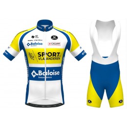 Completo Ciclismo 2020 SPORT Vlaanderen-Baloise MSquadre abbigliamento Bici Completo Maglia Ciclismo Corta e Salopette