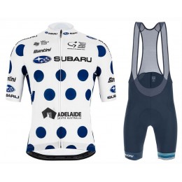 Completo Ciclismo 2020 Subaru Tour Down Under polka dot MSquadre abbigliamento Bici Completo Maglia Ciclismo Corta e Salopette