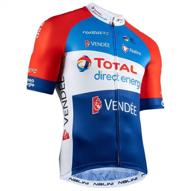 Completo Ciclismo 2020 TOTAL Direct Energie Squadre Maglia Ciclismo Manica Corta Completo Ciclismo 2020 TOTAL Direct Energie Squadre Maglia Ciclismo Manica Corta