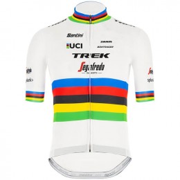 Completo Ciclismo 2020 Trek Segafredo World Champion bianca Squadre Maglia Ciclismo Manica Corta