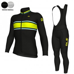 2018 Ale N1 Winter Abbigliamento Ciclismo Maglia Ciclismo Manica Lunga e Salopette Lunga 91994VN