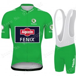 Green Alpecin Fenix Tour De France 2021 Team abbigliamento Bici Completo Maglia Ciclismo Corta e Salopette 96easN