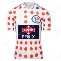 Polka Dot Alpecin Fenix Tour De France 2021 Team Maglia Ciclismo Manica Corta JG2ZCN