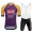Purple France Tour Alpecin Fenix New Pro Team 2021 abbigliamento Bici Completo Maglia Ciclismo Corta e Salopette aXBlc2