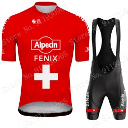 Alpecin Fenix Swiss Pro Team 2021 abbigliamento Bici Completo Maglia Ciclismo Corta e Salopette zJkszg