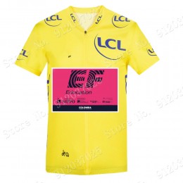 Yellow EF Education Frist Tour De France 2021 Team Maglia Ciclismo Manica Corta BLOrLS