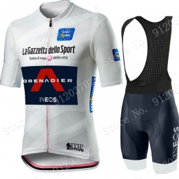 White giro d'italia 2021 Ineos Grenaider abbigliamento Bici Completo Maglia Ciclismo Corta e Salopette TEzlLB