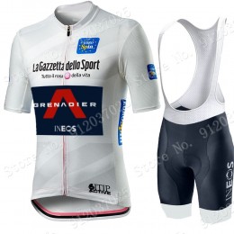 White giro d'italia 2021 Ineos Grenaider abbigliamento Bici Completo Maglia Ciclismo Corta e Salopette uy5JAa