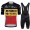 Jumbo Visma Belgium 2021 Team abbigliamento Bici Completo Maglia Ciclismo Corta e Salopette 0CkaZU