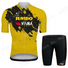 New Jumbo Visma 2021 Team abbigliamento Bici Completo Maglia Ciclismo Corta + pantaloncini ERTWWn
