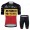 Jumbo Visma Belgium 2021 Team abbigliamento Bici Completo Maglia Ciclismo Corta + pantaloncini IZDJ1b