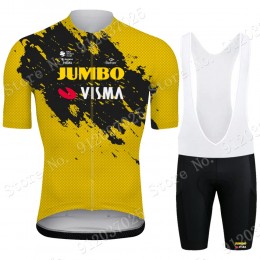 New Jumbo Visma 2021 Team abbigliamento Bici Completo Maglia Ciclismo Corta e Salopette PLHicO