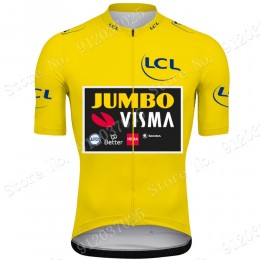 Green Jumbo Visma Tour De France 2021 Team Maglia Ciclismo Manica Corta gvUreS
