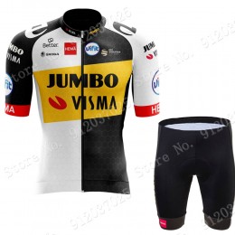 New Style Jumbo Visma 2021 Team abbigliamento Bici Completo Maglia Ciclismo Corta e Salopette nP26U3