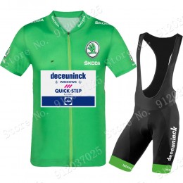 Green Deceuninck quick step Tour De France 2021 Team abbigliamento Bici Completo Maglia Ciclismo Corta + pantaloncini AoFwp8