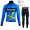 Winter Fleece Asturias Pro Team 2021 Abbigliamento Maglia Ciclismo Manica Lunga e Salopette Lunga M79sAP