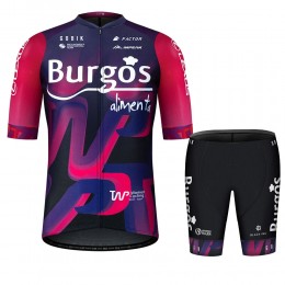 Burgos Alimenta 2021 Team abbigliamento Bici Completo Maglia Ciclismo Corta + pantaloncini 6kwJvK