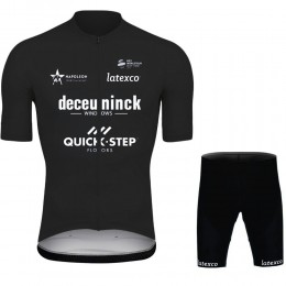 2021 Deceuninck quick step Black Pro Team abbigliamento Bici Completo Maglia Ciclismo Corta + pantaloncini 4UeACc