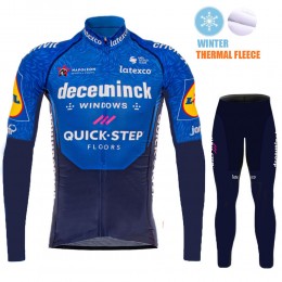 2021 Winter Fleece Deceuninck quick step Pro Team Abbigliamento Maglia Ciclismo Manica Lunga e Salopette Lunga P8GQGH