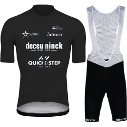 2021 Deceuninck quick step Black Pro Team abbigliamento Bici Completo Maglia Ciclismo Corta e Salopette bcLbPO