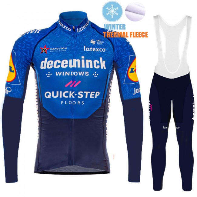 2021 Winter Fleece Deceuninck quick step Pro Team Abbigliamento Maglia Ciclismo Manica Lunga e Salopette Lunga o2V9SK 2021 Winter Fleece Deceuninck quick step Pro Team Abbigliamento Maglia Ciclismo Manica Lunga e Salopette Lunga o2V9SK