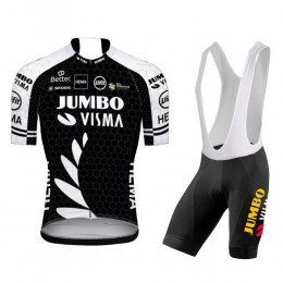 Jumbo Visma New Zealand Pro Team 2021 abbigliamento Bici Completo Maglia Ciclismo Corta e Salopette 0ZQxbm
