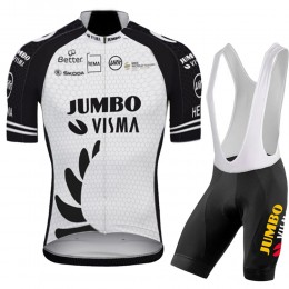 White Jumbo Visma New Zealand Pro Team 2021 abbigliamento Bici Completo Maglia Ciclismo Corta e Salopette a3qHcx