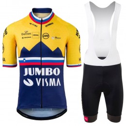 Jumbo Visma SLovenia Pro 2021 Team abbigliamento Bici Completo Maglia Ciclismo Corta e Pantaloncin BsfW4f