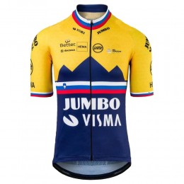 Jumbo Visma SLovenia Pro 2021 Team Maglia Ciclismo Manica Corta PkqlIE