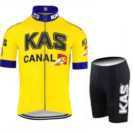 KAS Pro 2021 Team abbigliamento Bici Completo Maglia Ciclismo Corta e Salopette uAP3Gx