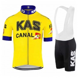 KAS Pro 2021 Team abbigliamento Bici Completo Maglia Ciclismo Corta e Salopette wWulyO