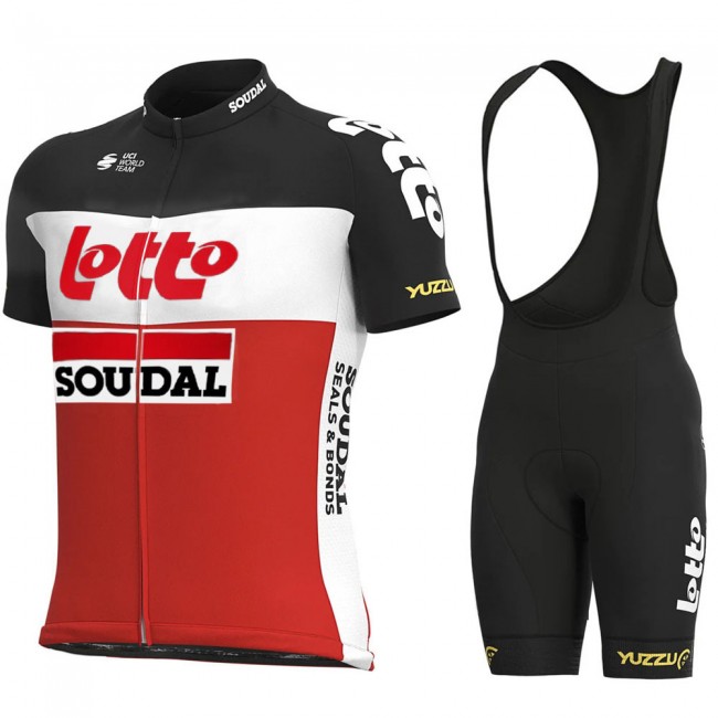 2021 Lotto Soudal Pro Team abbigliamento Bici Completo Maglia Ciclismo Corta + pantaloncini OfBoHx 2021 Lotto Soudal Pro Team abbigliamento Bici Completo Maglia Ciclismo Corta + pantaloncini OfBoHx