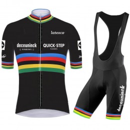 quick step champion Pro 2021 Team abbigliamento Bici Completo Maglia Ciclismo Corta e Salopette SgHvTh