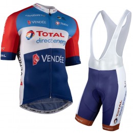 Total Direct Energie 2021 Team abbigliamento Bici Completo Maglia Ciclismo Corta e Salopette fmS9HR
